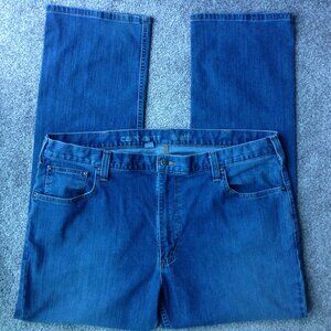 ⭐CARHARTT MENS “RUGGED FLEX” RELAXED FIT DENIM JEANS in Blue, size 42x32⭐